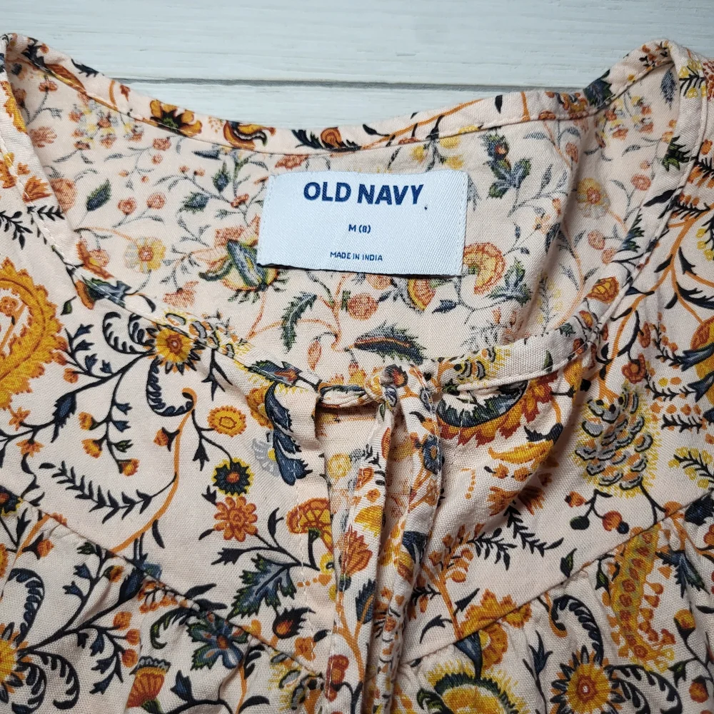 Old Navy Girl's Ditsy Floral Dress Cotton BOHO Western Coastal Cowgirl.